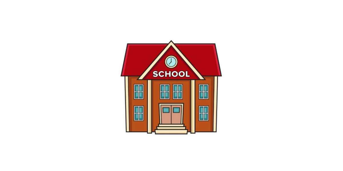 How to Draw A School Easily