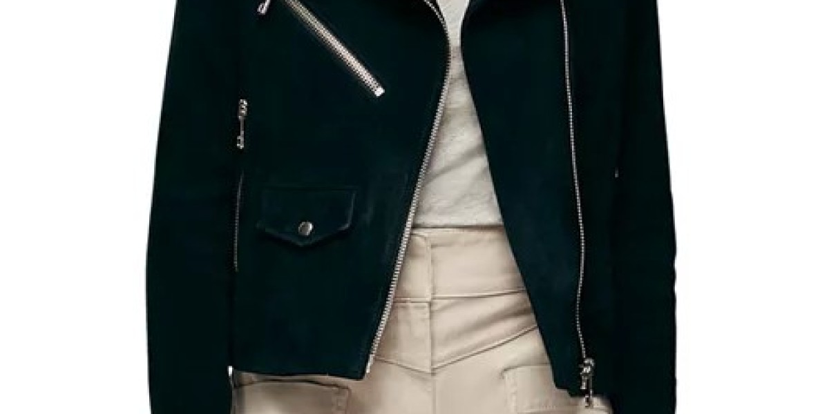 Mauvetree brown women leather jacket