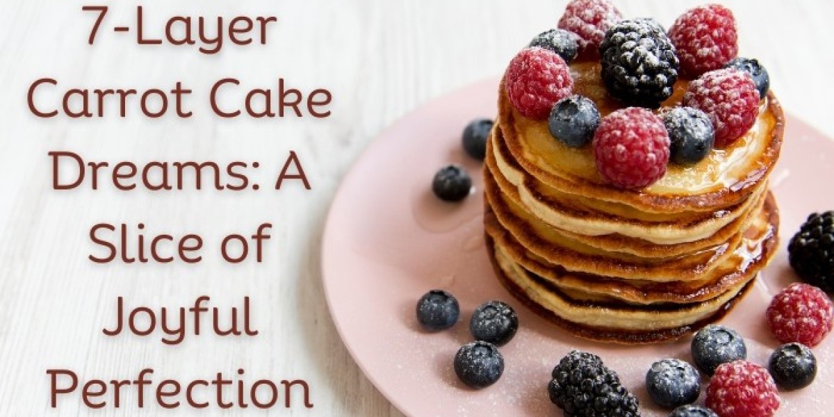 7-Layer Carrot Cake Dreams: A Slice of Joyful Perfection