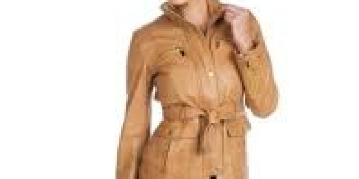 Timeless Elegance: The Ladies Belted Leather Jacket in Tan
