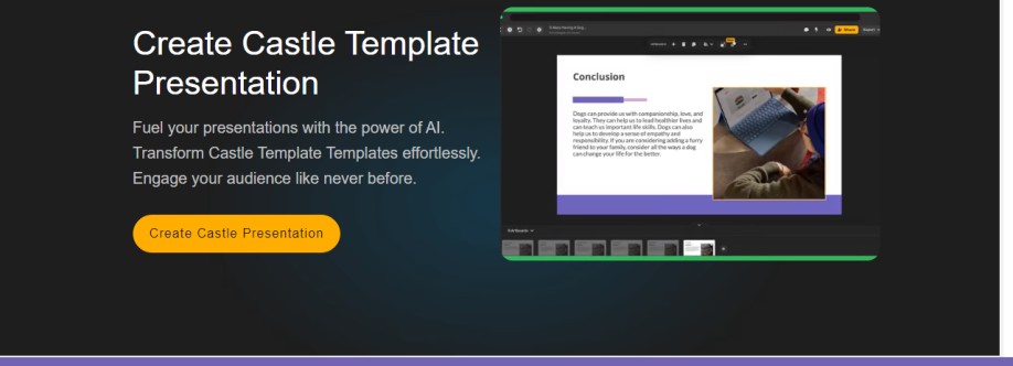 Castle Template Presentation Cover Image