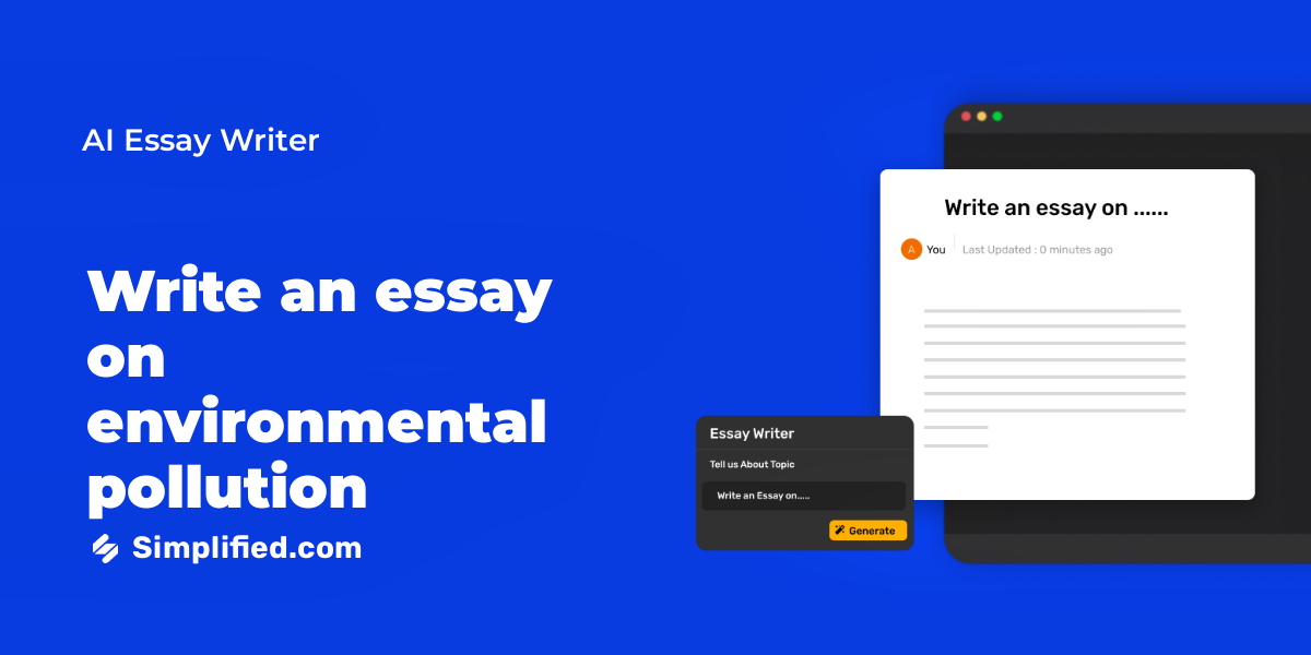 Write Descriptive Essay On Environmental Pollution In Minutes