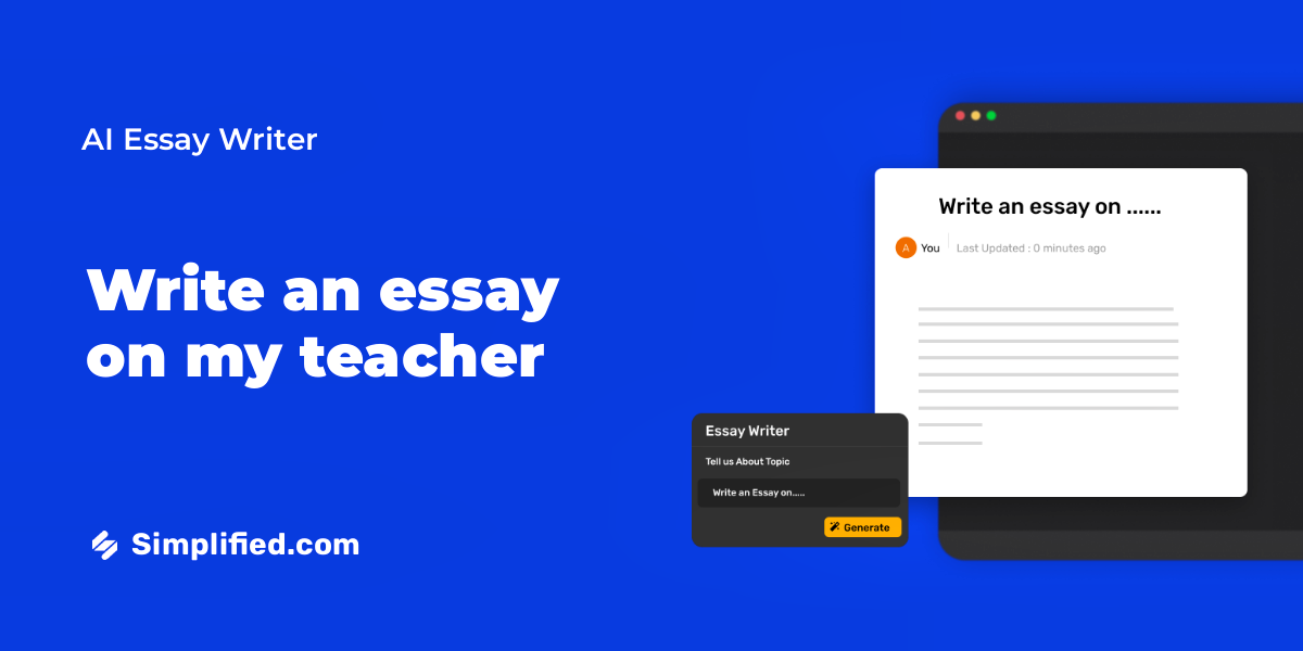 Write Descriptive Essay On My Teacher In Minutes