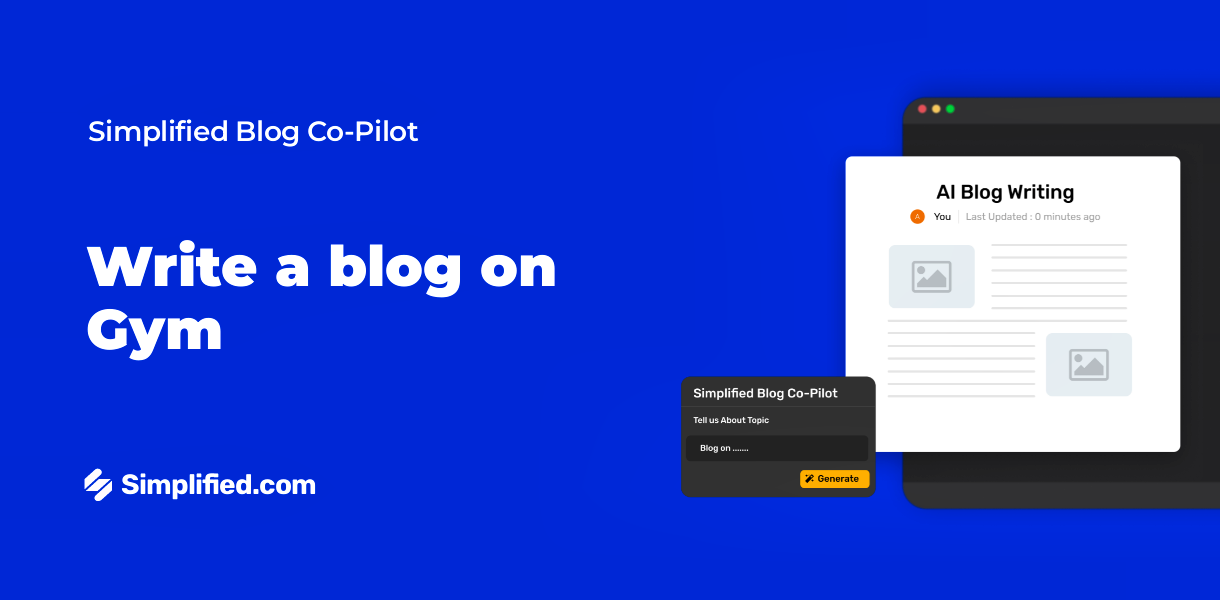 Write Gym Blog with AI Blog Writer