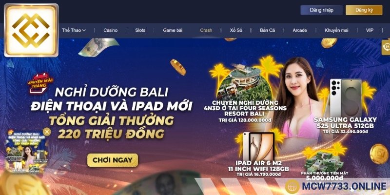 MCW7733 – Sân Chơi Giải Trí Hấp Dẫn, Quà Tặng Liền Tay