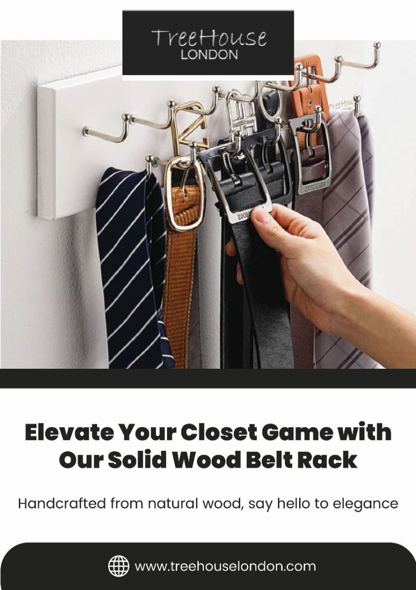 The Best Way to Organize Your Closet: Discover the Power of Belt and Tie Hangers – TreeHouse London