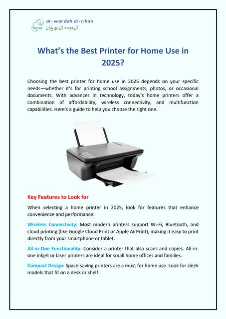 What’s the Best Printer for Home Use in 2025? | PDF