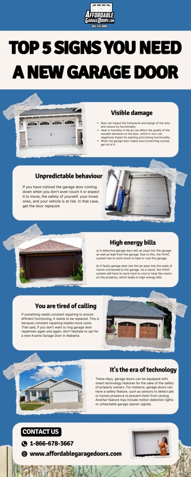 5 Key Signs Your Garage Door is Calling for A New Amarr Garage Door Replacement! – @affordablegaragesblog on Tumblr