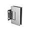 MONT HARD Shower Hinge Square Short Back Plate Standard Hinge Door and Wall Mount in Chrome Hold 8 to 12mm Glass for Residential Use - Amazon.com