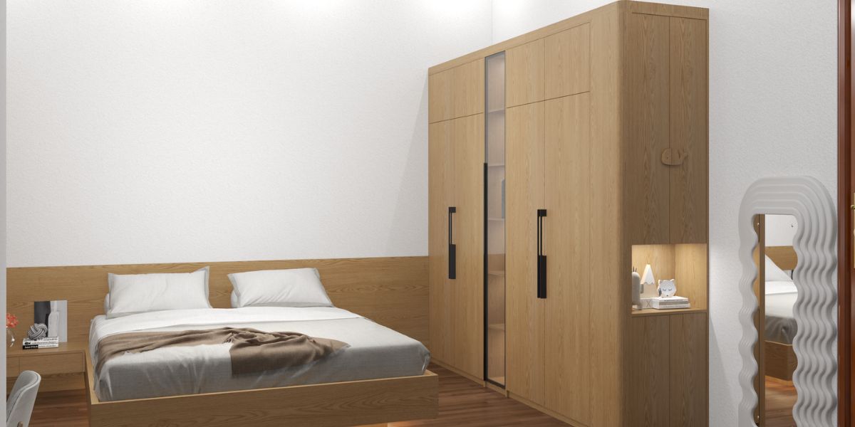 Dự án thiết kế nội thất phòng ngủ gỗ tại Tam Dương 2025 - Nội thất HCK