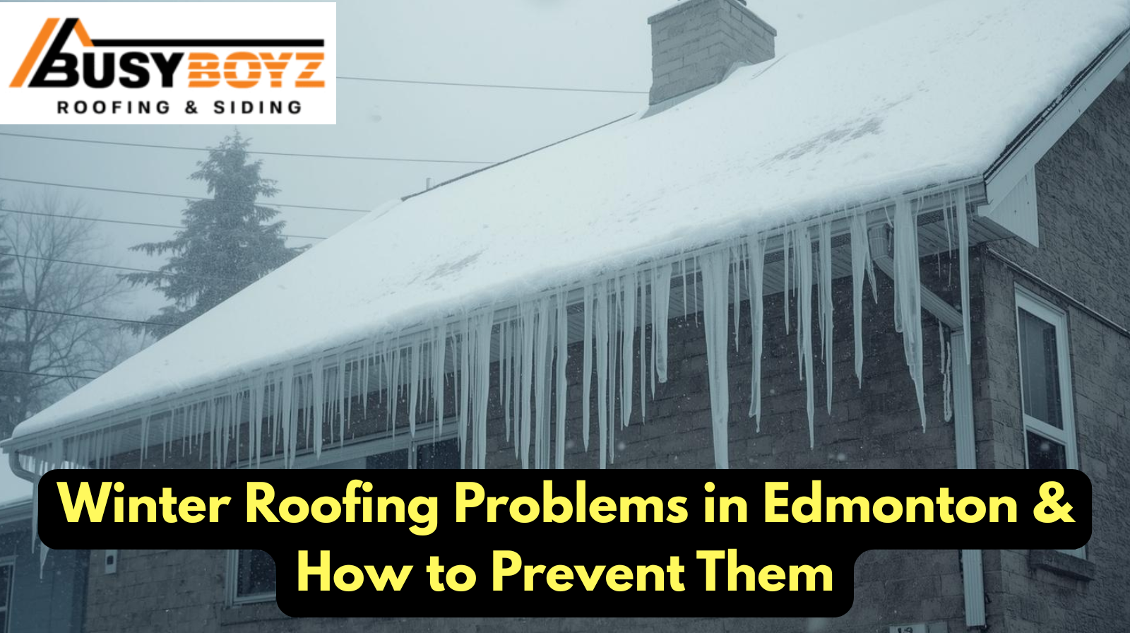 Edmonton Winter Roof Problems - Best Roofing Company